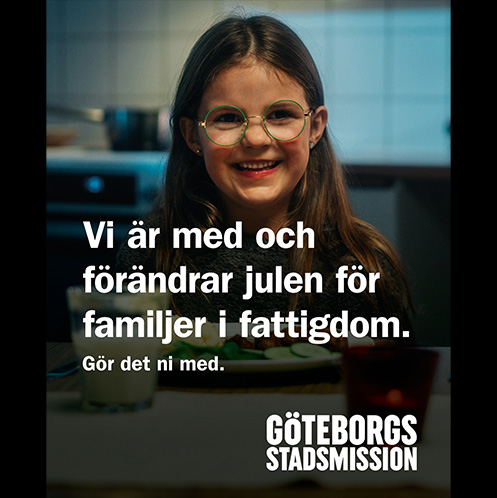 Maquire stöttar Göteborgs Stadsmission